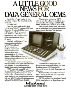 Data General MPT Desktop Restoration